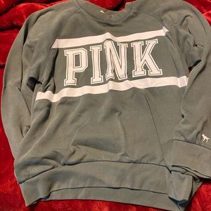 PINK crew neck with pockets SZ MD